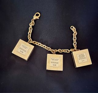 Pulsera YSL Vintage Letras Oro