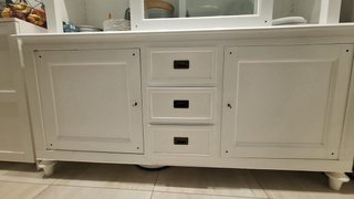 Alacena Madera Maciza Blanca