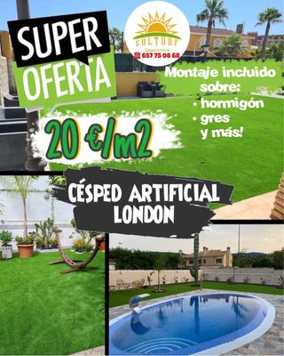 Césped Artificial London Oferta 20€/m2