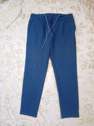 At.p.co Pantalone Berlino Uomo Blu Jersey 50