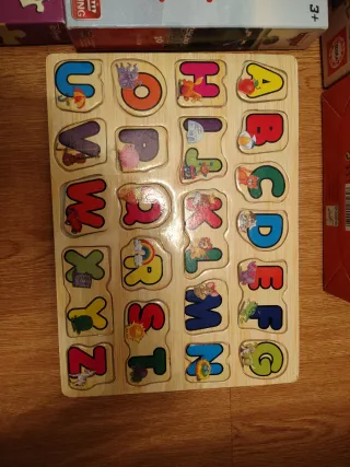 Lote 5 Puzzles Disney y Cars Madera