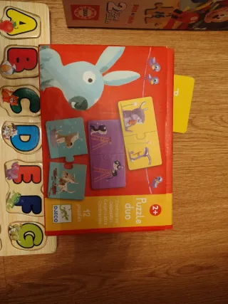 Lote 5 Puzzles Disney y Cars Madera