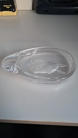 Cenicero Cristal Sevres Caballo Años 60
