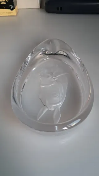 Cenicero Cristal Sevres Caballo Años 60