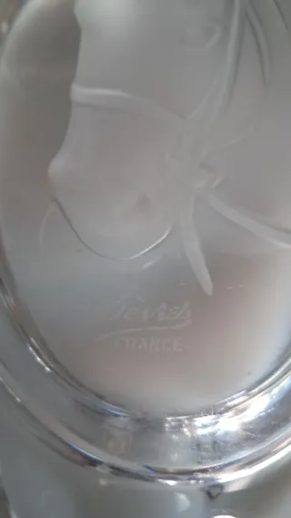 Cenicero Cristal Sevres Caballo Años 60