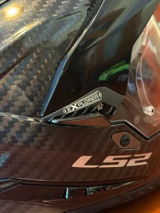 Casco LS2 MX701 Explorer Carbon Forged. Negro