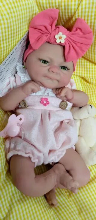 Bebé Reborn Silicona Completa 37cm