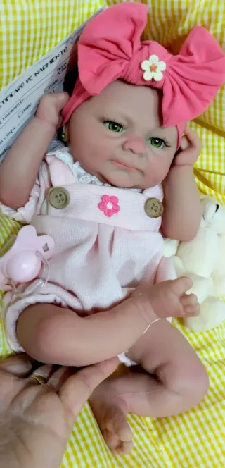 Bebé Reborn Silicona Completa 37cm