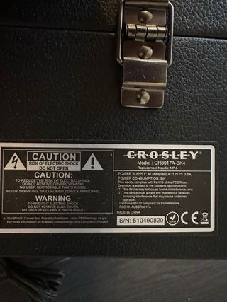 Tocadiscos Crosley Negro