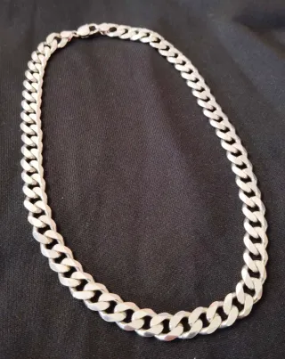 Cadena Barbada Plata de Ley 925