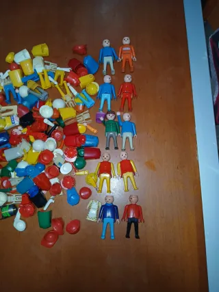 Lote Playmobil Antiguo de muñecos y piezas