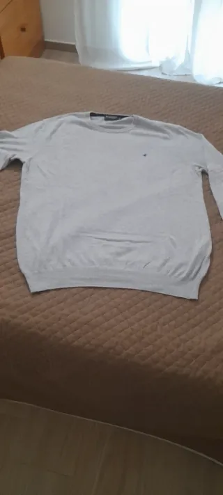 Pullover Brooksfield Grigio Chiaro Uomo Taglia XL