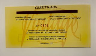 Scalextric Chaparral GT Vintage 1:32