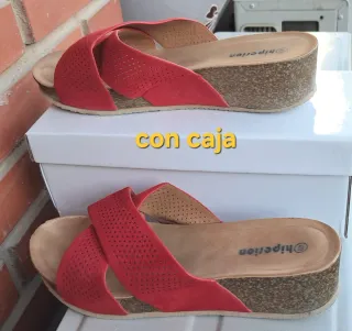 Sandalias mujer Talla 40 Rojas