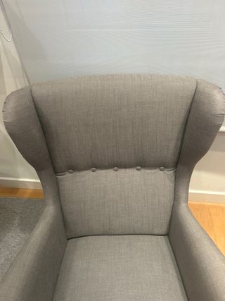 Sillón de tela gris Ikea