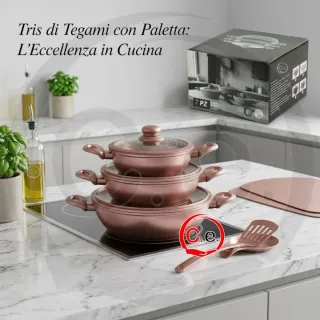Set Tegame Beige 7 Pezzi Vetro