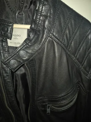 Chaqueta de cuero auténtico nueva