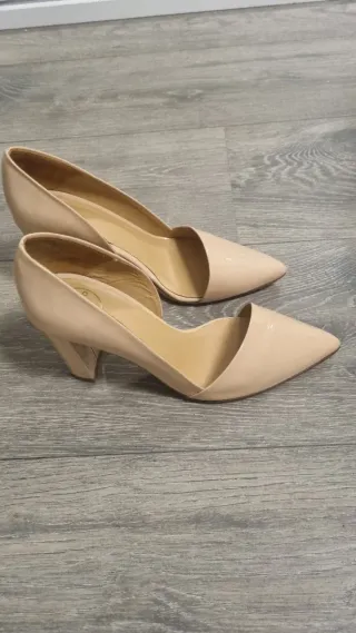 Zapatos tacón 8cm color nude