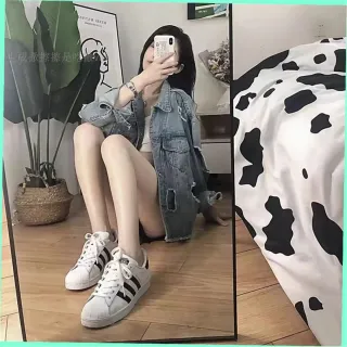 Adidas Superstar urbanas blancas y negras Talla 44