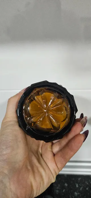 Conjunto vasos whisky y cubitera ámbar