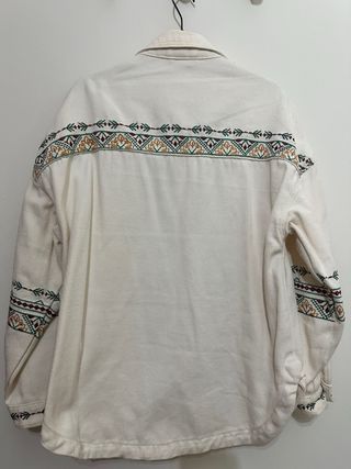 Cazadora tejana bordada multicolor