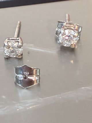 Pendientes Oro 18k Diamantes Naturales 1.08 Ct