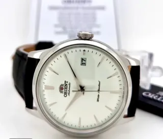 Orient Bambino 38mm Bianco Nuovo Full Set