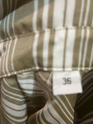Camisa El Ganso Rayas Beige y Blanco