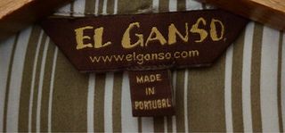 Camisa El Ganso Rayas Beige y Blanco