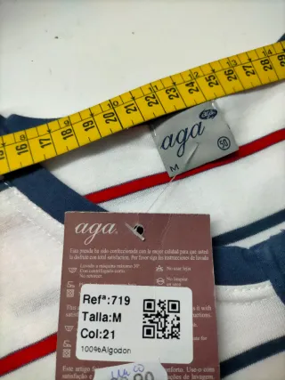 Pijama Corto Algodón Aga Talla M