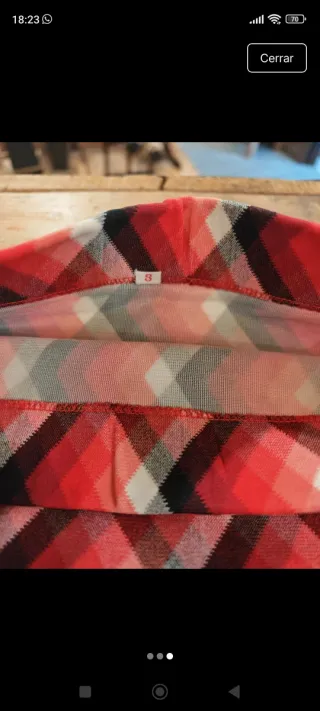 Shorts vintage años 70' a cuadros