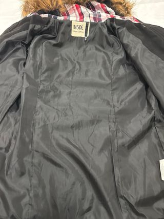 Chaqueta niña con capucha y pelo