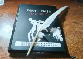 Death Note quaderno + penna piuma set cosplay