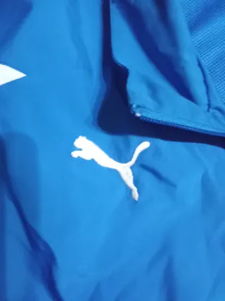 Puma Men's Track Jacket - Blue & White - Size XXL
