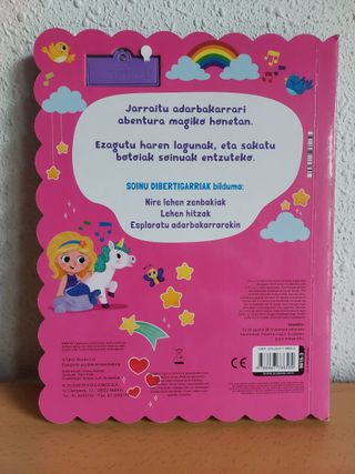 Cuento de unicornio con 3 sonidos (2-4 años) NUEVO