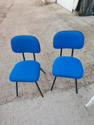 2 Sedie da Ufficio Blu