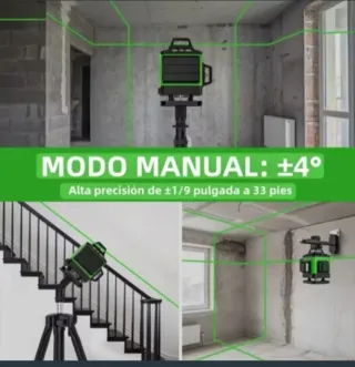 Nivel Láser 4D 16 Líneas Trípode  Accesorios