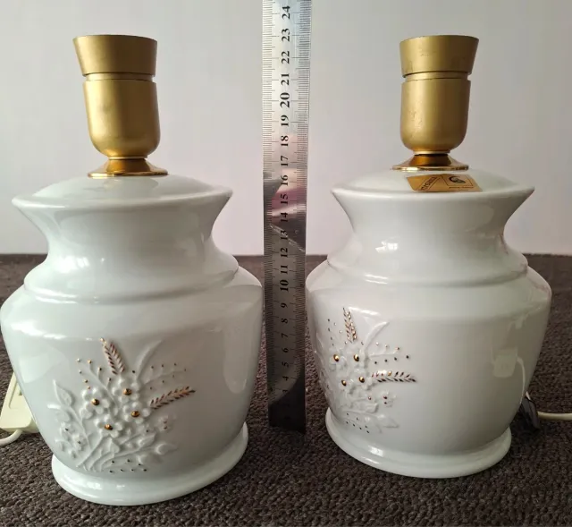 2 LÁMPARAS VINTAGE AÑOS 60 PORCELANA AÑORBE