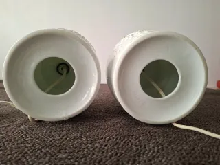 2 LÁMPARAS VINTAGE AÑOS 60 PORCELANA AÑORBE