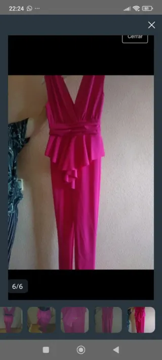Mono rosa talla S