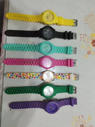Set di 7 Orologi in Silicone
