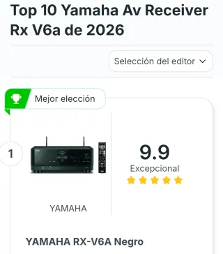 Receptor Yamaha RX-V6A 7.2 100w Bluetooth, wifi