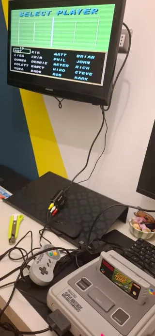 Super Nintendo SNES console 1 Chip Completa +gioco