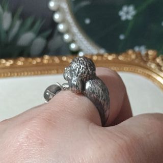 Anillo Plata Labradorita Natural Ajustable