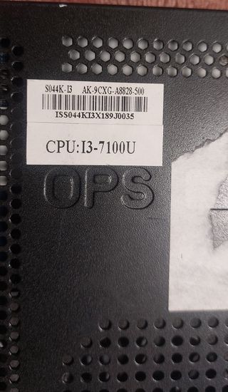 OPS PC Intel i3-7100U Negro