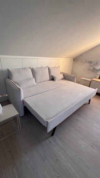 Sofá Cama Emma Beige/Gris