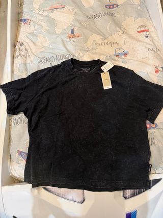 Camiseta oversize Jack & Jones negra XXL