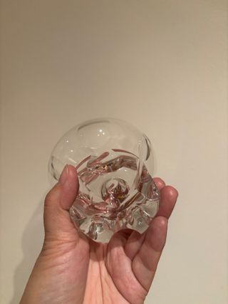 Conjunto de vasos de cóctel y tubo cristal años 70