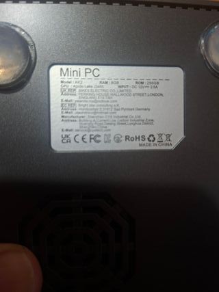 Mini PC Intel Celeron 8GB RAM 250GB SSD 4K