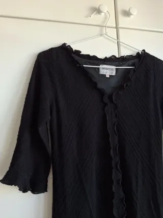 Vestido negro midi vintage